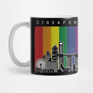 Singapore LGBT Rainbow Flag Mug